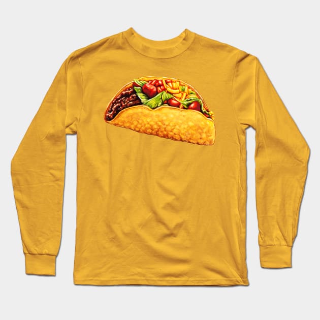 Taco Long Sleeve T-Shirt by KellyGilleran